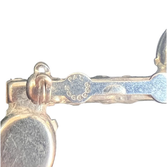 VTG Crystal Musical Note Silver Tone Brooch - Picture 6 of 9